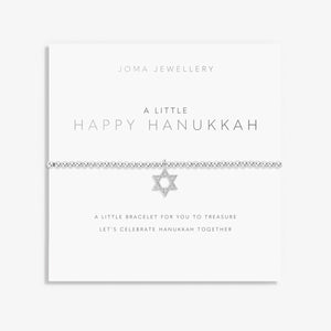 A Little 'Happy Hanukkah' Bracelet In Silver Plating Joma Jewellery