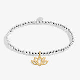 A Little 'Happy Diwali' Bracelet In Silver And Gold Plating Joma Jewellery