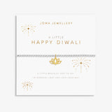 A Little 'Happy Diwali' Bracelet In Silver And Gold Plating Joma Jewellery