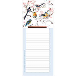 Otter House Magnetic Memo Pad - Birds & Berries