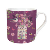 Otter House  Long-Tailed Tit & Flower Pot - Tarka Mug