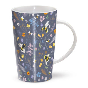 Otter House RSPB Beyond The Hedgerow - Bees Amongst Flowers - The Riverbank Mug