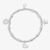 Joma Jewellery Life's A Charm 'Birthday' Bracelet In Silver Plating