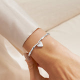 Joma Jewellery Life's A Charm 'Love' Bracelet In Silver Plating