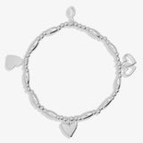 Joma Jewellery Life's A Charm 'Love' Bracelet In Silver Plating