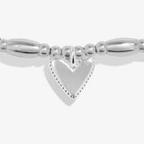 Joma Jewellery Life's A Charm 'Love' Bracelet In Silver Plating