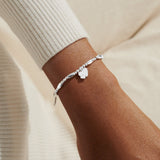 Joma Jewellery Life's A Charm 'Mum' Bracelet In Silver Plating