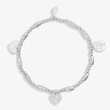 Joma Jewellery Life's A Charm 'Family' Bracelet In Silver Plating