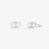 Boxed Life's A Charm 'Love' Earrings In Silver Plating Joma Jewellery