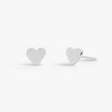 Boxed Life's A Charm 'Love' Earrings In Silver Plating Joma Jewellery