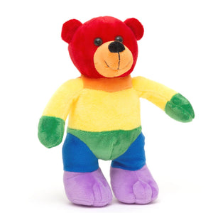 Jomanda Bear Soft Toy Plush Gay Pride Rainbow - 20cm