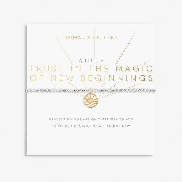 A Little 'Trust In The Magic Of New Beginnings'  Bracelet By Joma Jewellery