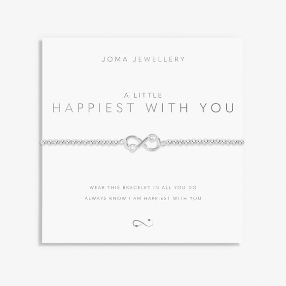 A Little 'Happiest With You' Bracelet'  By Joma Jewellery