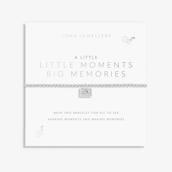 A Little 'Little Moments Big Memories' Bracelet In Silver Plating  Joma Jewellery