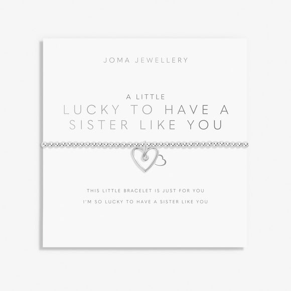 Joma Jewellery  A Little 'Lucky To Have A Sister Like You' Bracelet