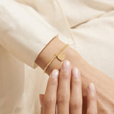 Gold A Little 'Heart Of Gold' Bracelet'  By Joma Jewellery