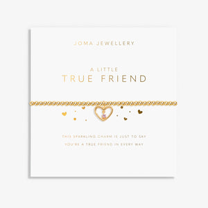 Gold A Little 'True Friend' Bracelet by Joma Jewellery