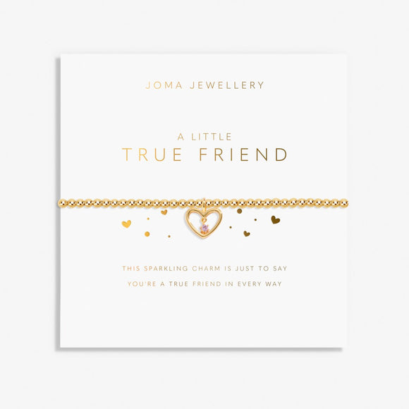 Gold A Little 'True Friend' Bracelet by Joma Jewellery