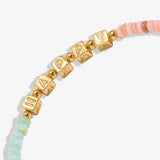 Happy Little Moments Anklet Live Happy In Gold Plating By Joma Jewellery