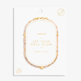 Happy Little Moments 'Let Your Soul Glow' Anklet Gold Plating By Joma Jewellery