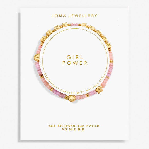 Joma Jewellery Happy Little Moments Girl Power Gold Plated Bracelet