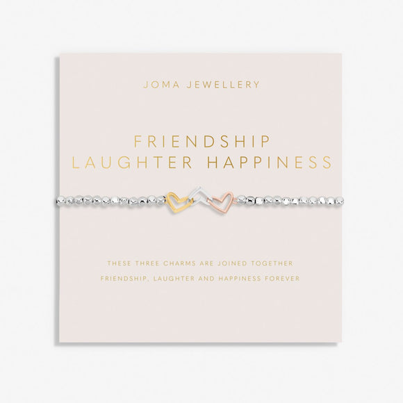 Joma Jewellery Forever Yours 'Friendship Laughter Happiness' Bracelet