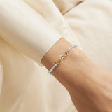 Joma Jewellery  Forever Yours 'Mum Forever Loved' Bracelet In Silver And Gold Plating