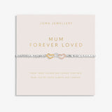 Joma Jewellery  Forever Yours 'Mum Forever Loved' Bracelet In Silver And Gold Plating