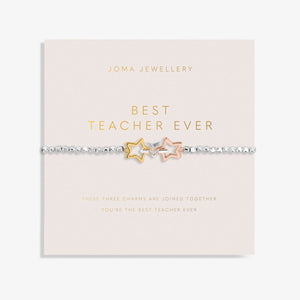 Forever Yours 'Best Teacher Ever' Bracelet By Joma Jewellery