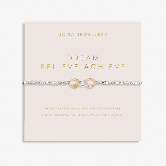 Forever Yours 'Dream Believe Achieve' Bracelet By Joma Jewellery