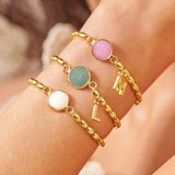 Joma Jewellery Serenity Stones Watermelon Quartz Bracelet