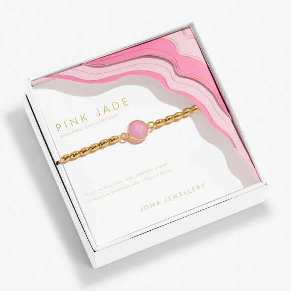 Joma Jewellery Serenity Stones Pink Jade Bracelet