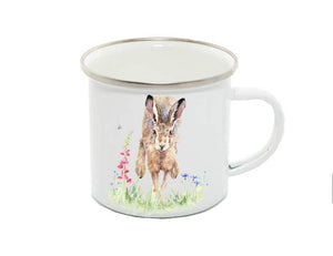 Field and Fur Gifts - Enamel Mug, Hare, Araminta