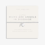 Mother's Day A Little 'Mums are Angels in Disguise ' Bracelet In Silver Plating From Joma Jewellery