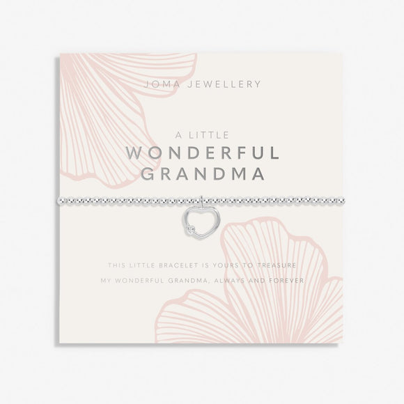 Grandparent A Little 'Wonderful Granma' Bracelet In Silver Plating From Joma Jewellery