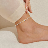 Anklet Three Tone Heart By Joma Jewellery