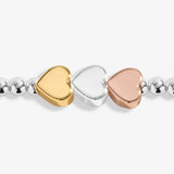 Anklet Three Tone Heart By Joma Jewellery