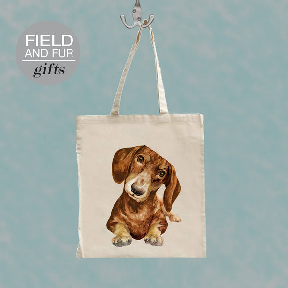 Field and Fur Gifts - Chester, Dachshund Tote Shopping Bag