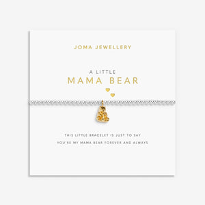 A Little Mama Bear Silver & Gold Plated By Joma Jewellery