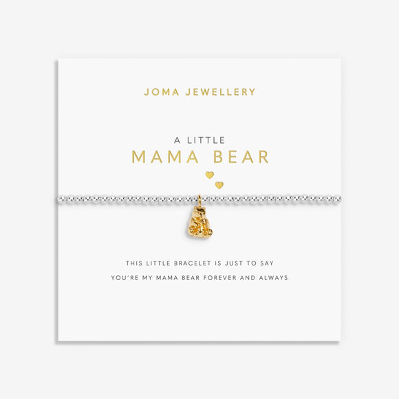 A Little Mama Bear Silver & Gold Plated By Joma Jewellery