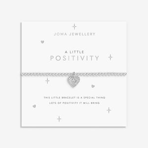 A Little 'Positivity' Bracelet In Silver Plating  By Joma Jewellery