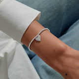 A Little 'Here's To Your Next Chapter' Bracelet In Silver Plating  By Joma Jewellery