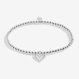 A Little 'Here's To Your Next Chapter' Bracelet In Silver Plating  By Joma Jewellery