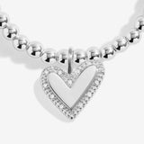 A Little 'Here's To Your Next Chapter' Bracelet In Silver Plating  By Joma Jewellery