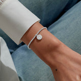 A Little 'Wonderful Things Are Coming Your Way' Bracelet In Silver Plating Bracelet   By Joma Jewellery
