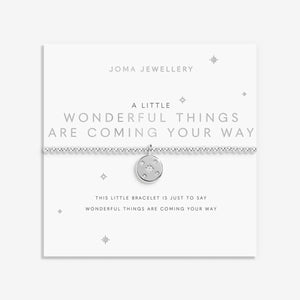 A Little 'Wonderful Things Are Coming Your Way' Bracelet In Silver Plating Bracelet   By Joma Jewellery