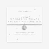 A Little 'Wonderful Things Are Coming Your Way' Bracelet In Silver Plating Bracelet   By Joma Jewellery