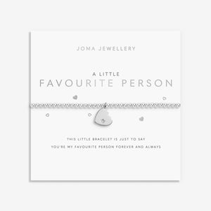 A Little 'Favourite Person' Bracelet In Silver Plating  Bracelet  Silver  Plating  By Joma Jewellery