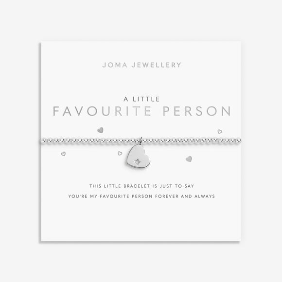 A Little 'Favourite Person' Bracelet In Silver Plating  Bracelet  Silver  Plating  By Joma Jewellery