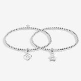 Joma Jewellery 50th Birthday' Linked Infinity Bracelets In Silver Plating Boxed